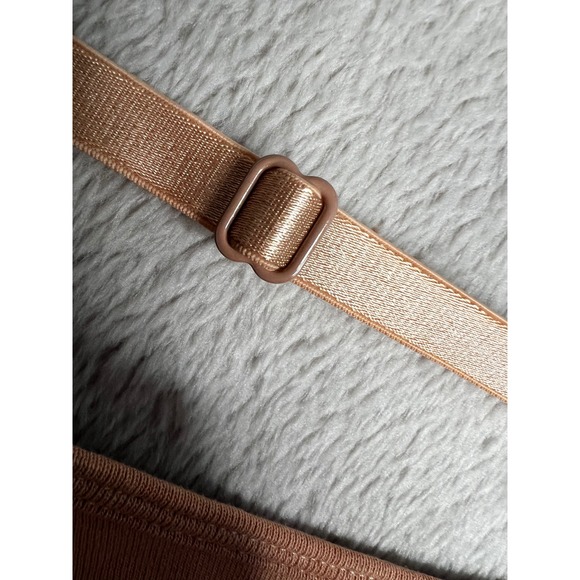 WAMA Underwear Hemp Organic Cotton Triangle Bralette Tan Black Small Convertible - Picture 7 of 8